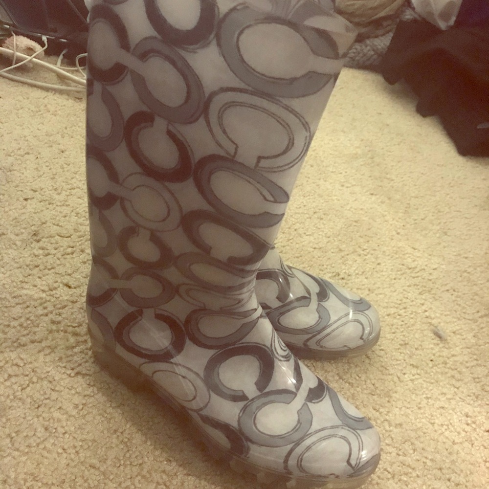 Coach rain boots